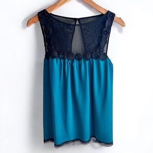 Diane Samandi 100% Silk Blouse